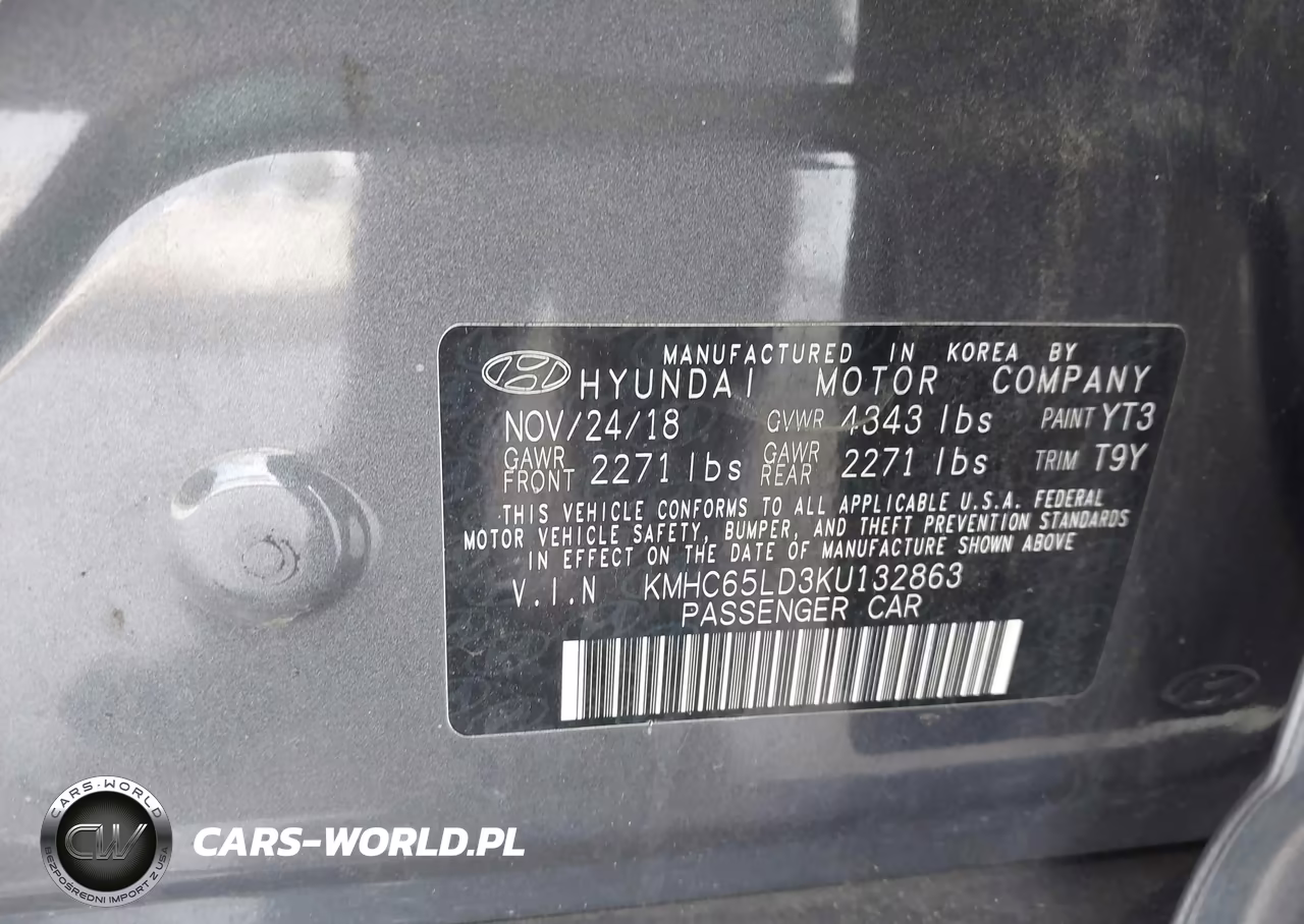 2019 Hyundai Ioniq Plug-In Hybrid VIN:KMHC65LD3KU132863 - 9