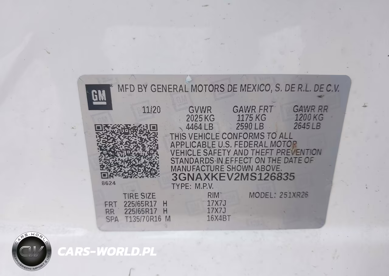 2021 Chevrolet Equinox Lt VIN:3GNAXKEV2MS126835 - 9