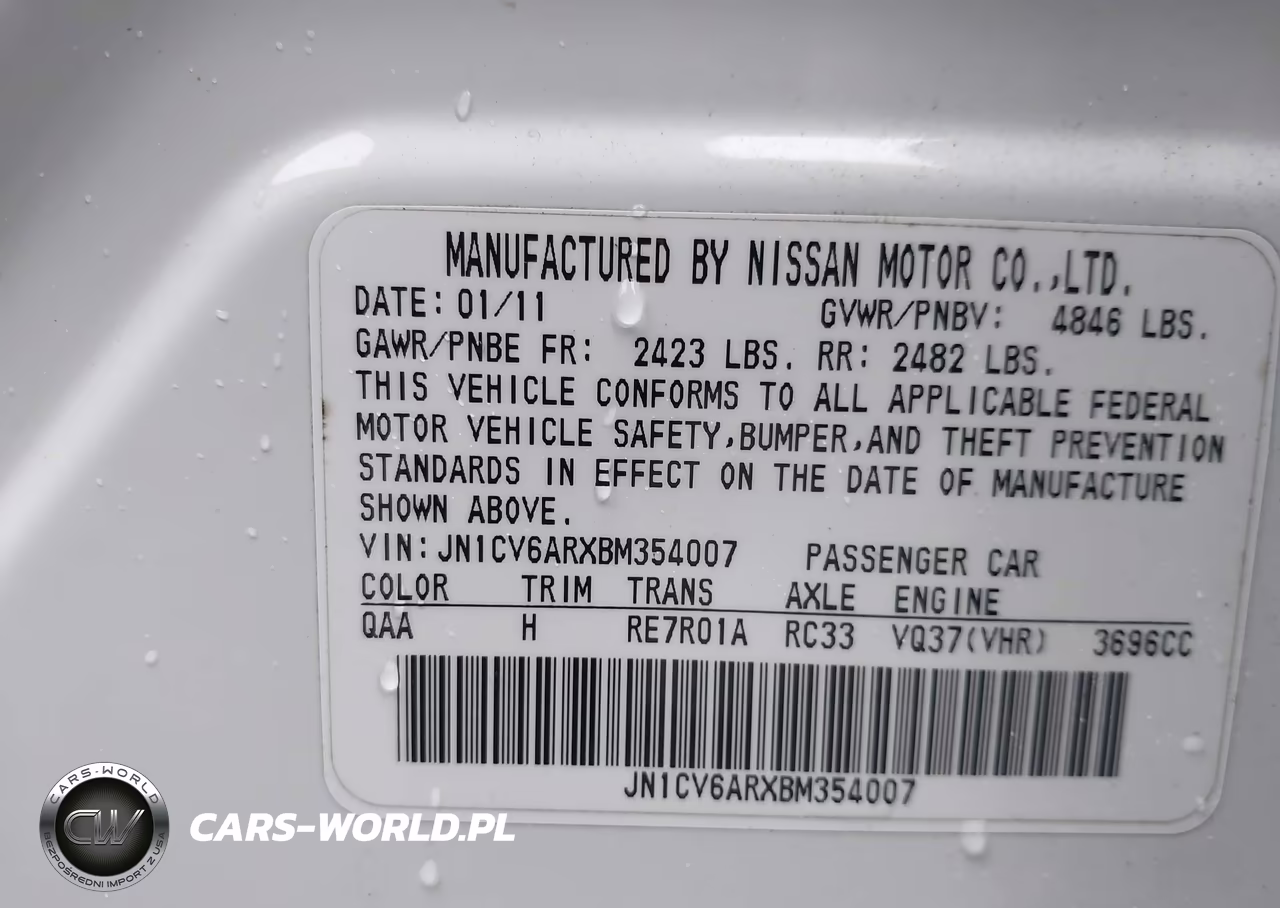 2011 Infiniti G37X VIN:JN1CV6ARXBM354007 - 9
