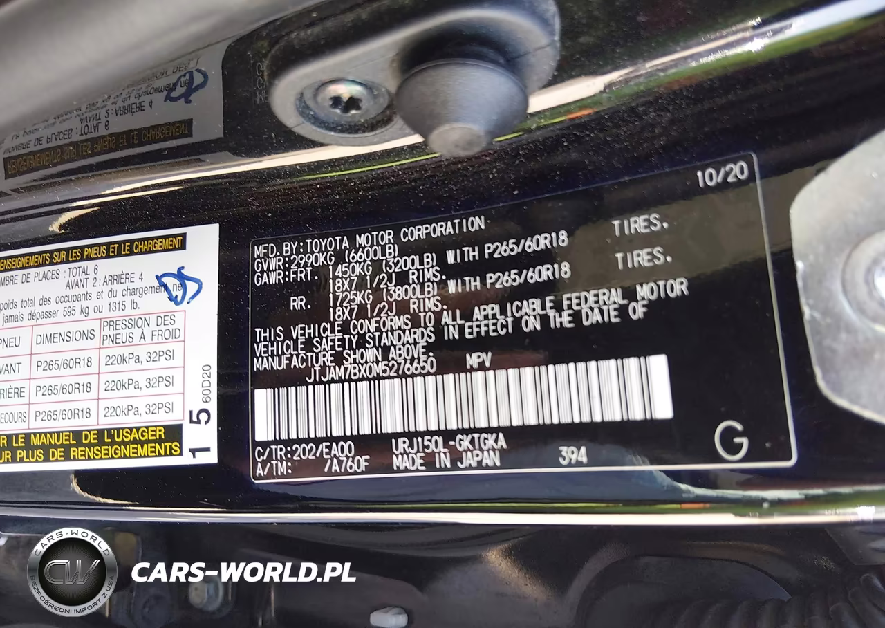 2021 Lexus Gx Gx 460 Premium VIN:JTJAM7BX0M5276650 - 9