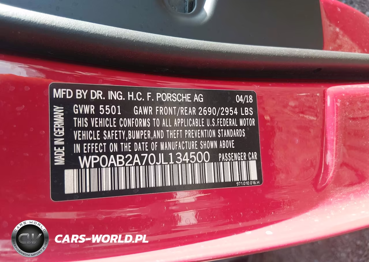 2018 Porsche Panamera 4S VIN:WP0AB2A70JL134500 - 9