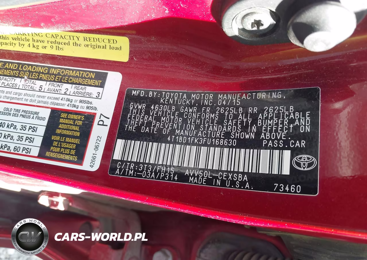 2015 Toyota Camry Hybrid Se VIN:4T1BD1FK3FU168630 - 9
