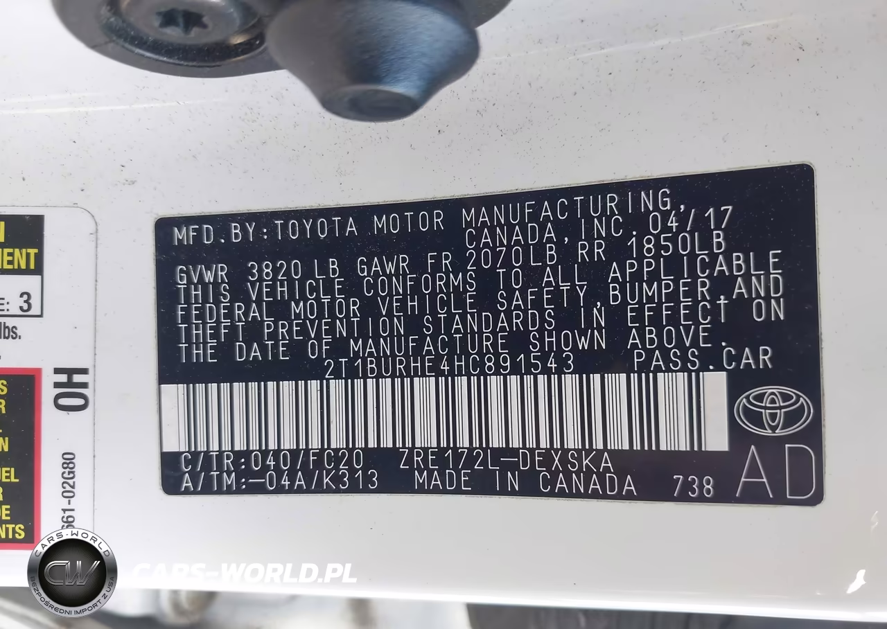 2017 Toyota Corolla Se VIN:2T1BURHE4HC891543 - 9