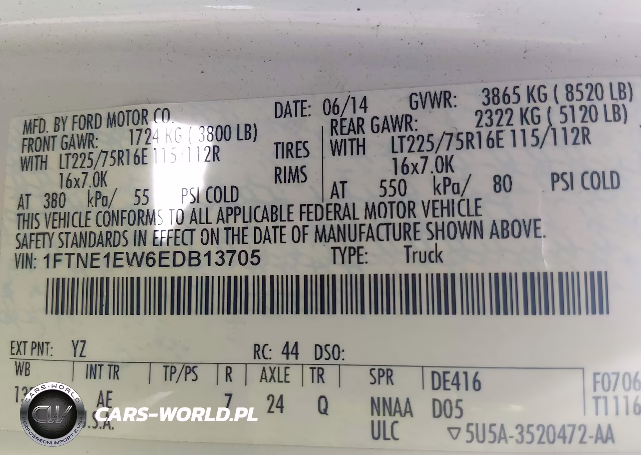 2014 Ford E-150 Commercial VIN:1FTNE1EW6EDB13705 - 9