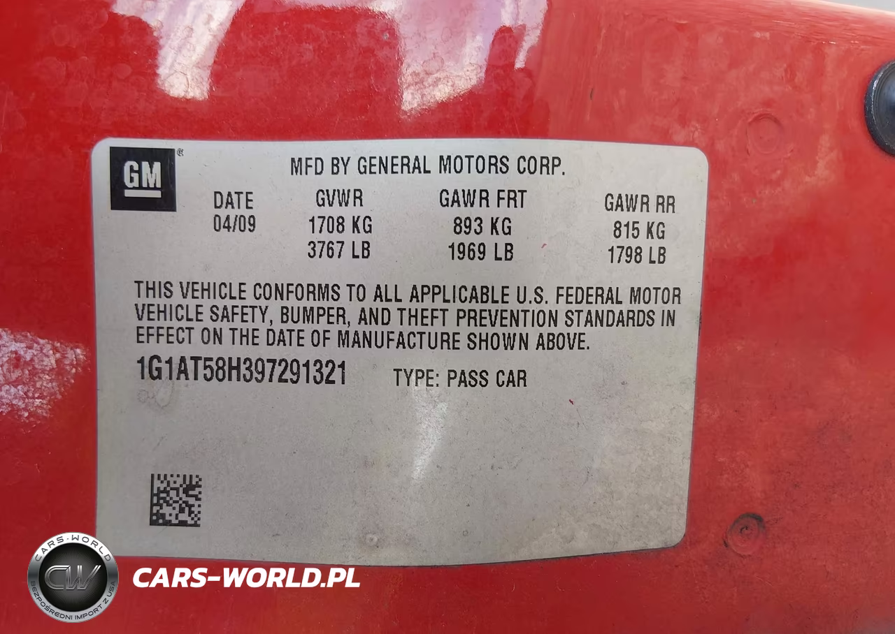 2009 Chevrolet Cobalt Lt VIN:1G1AT58H397291321 - 9