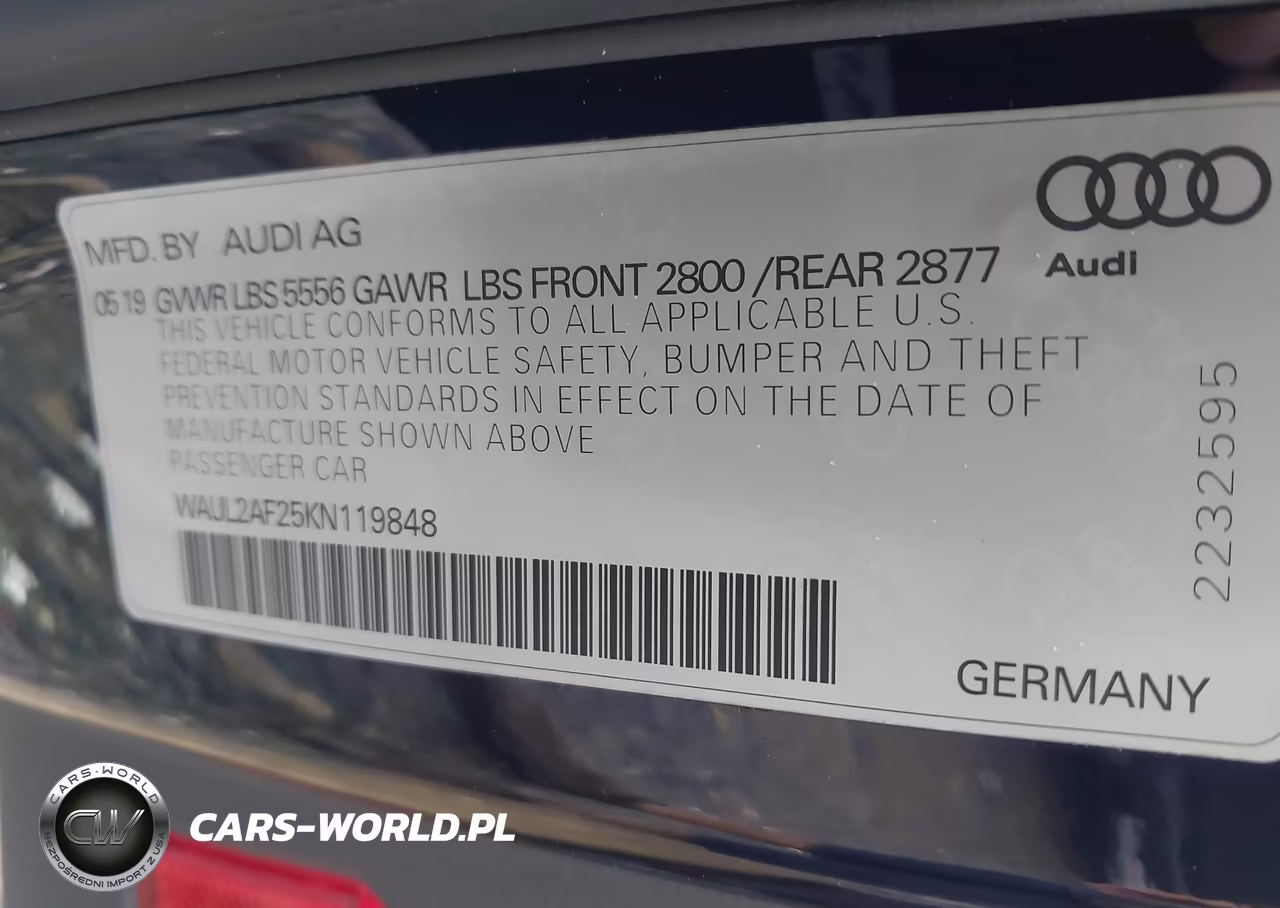 2019 Audi A6 55 Premium VIN:WAUL2AF25KN119848 - 9