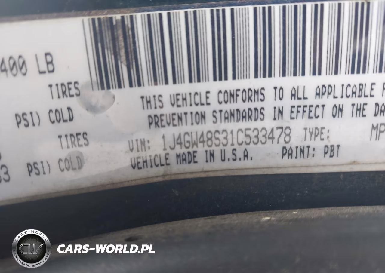 2001 Jeep Grand Cherokee Laredo VIN:1J4GW48S31C533478 - 9
