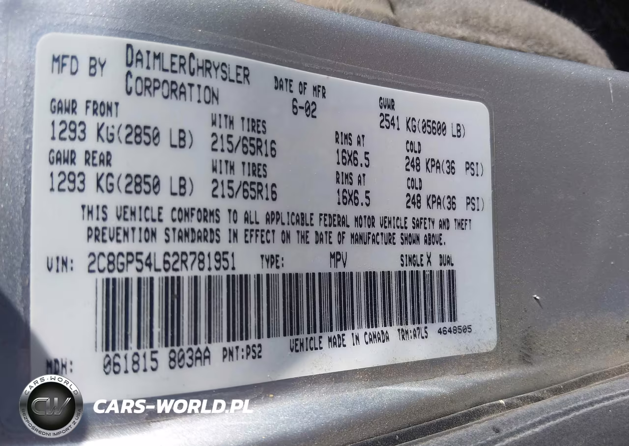 2002 Chrysler Town & Country Lxi VIN:2C8GP54L62R781951 - 9