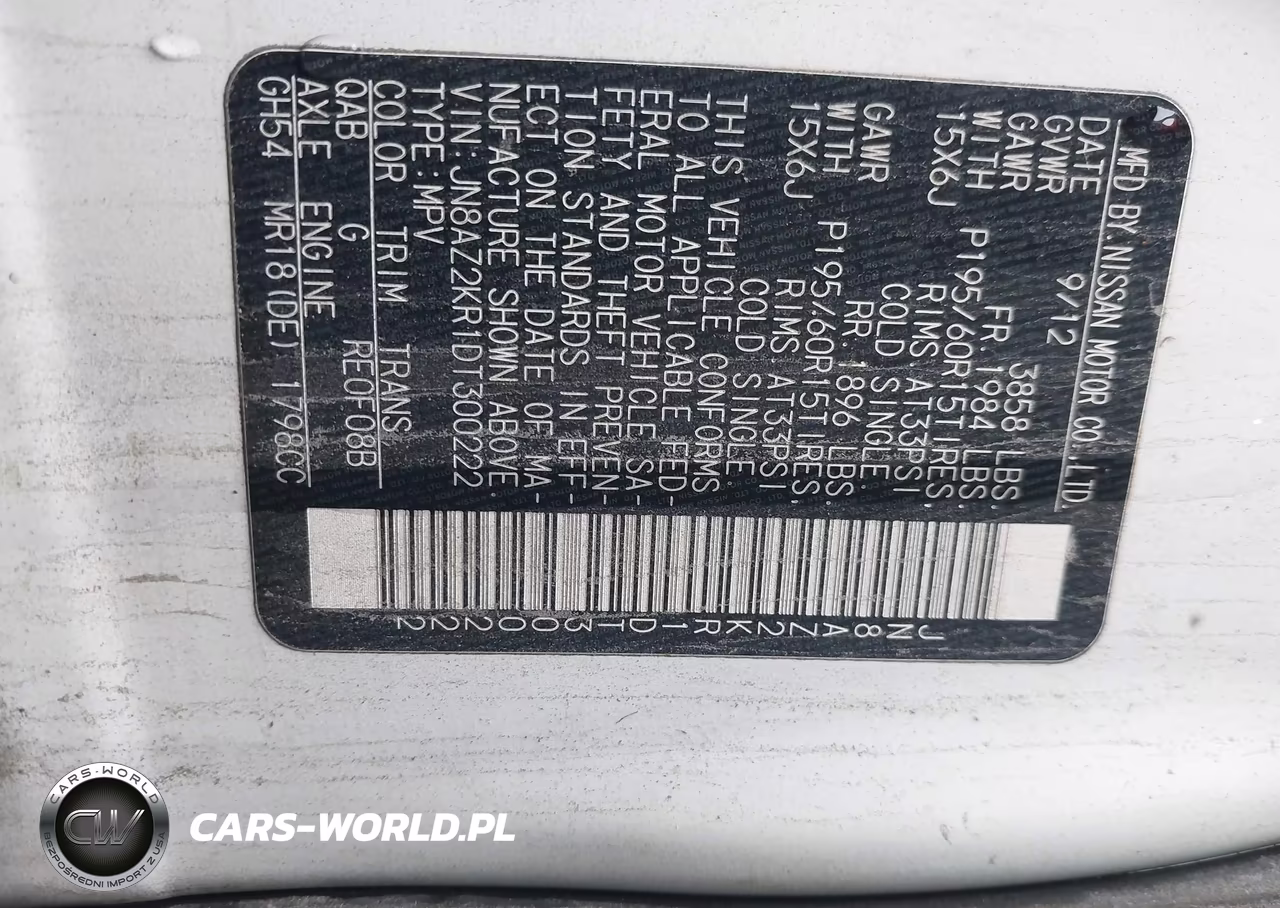 2013 Nissan Cube 1.8 S VIN:JN8AZ2KR1DT300222 - 9
