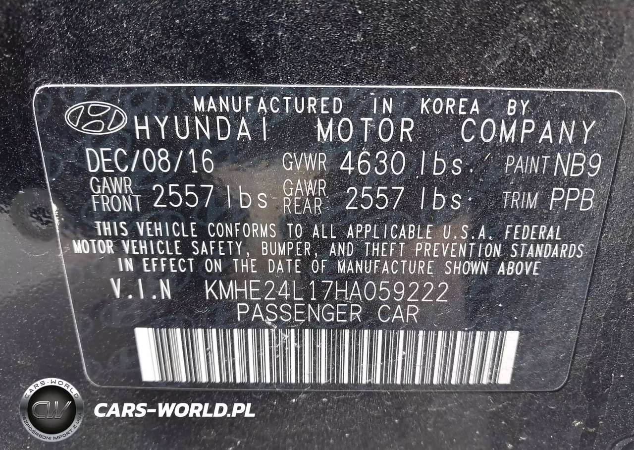 2017 Hyundai Sonata Hybrid Se VIN:KMHE24L17HA059222 - 9