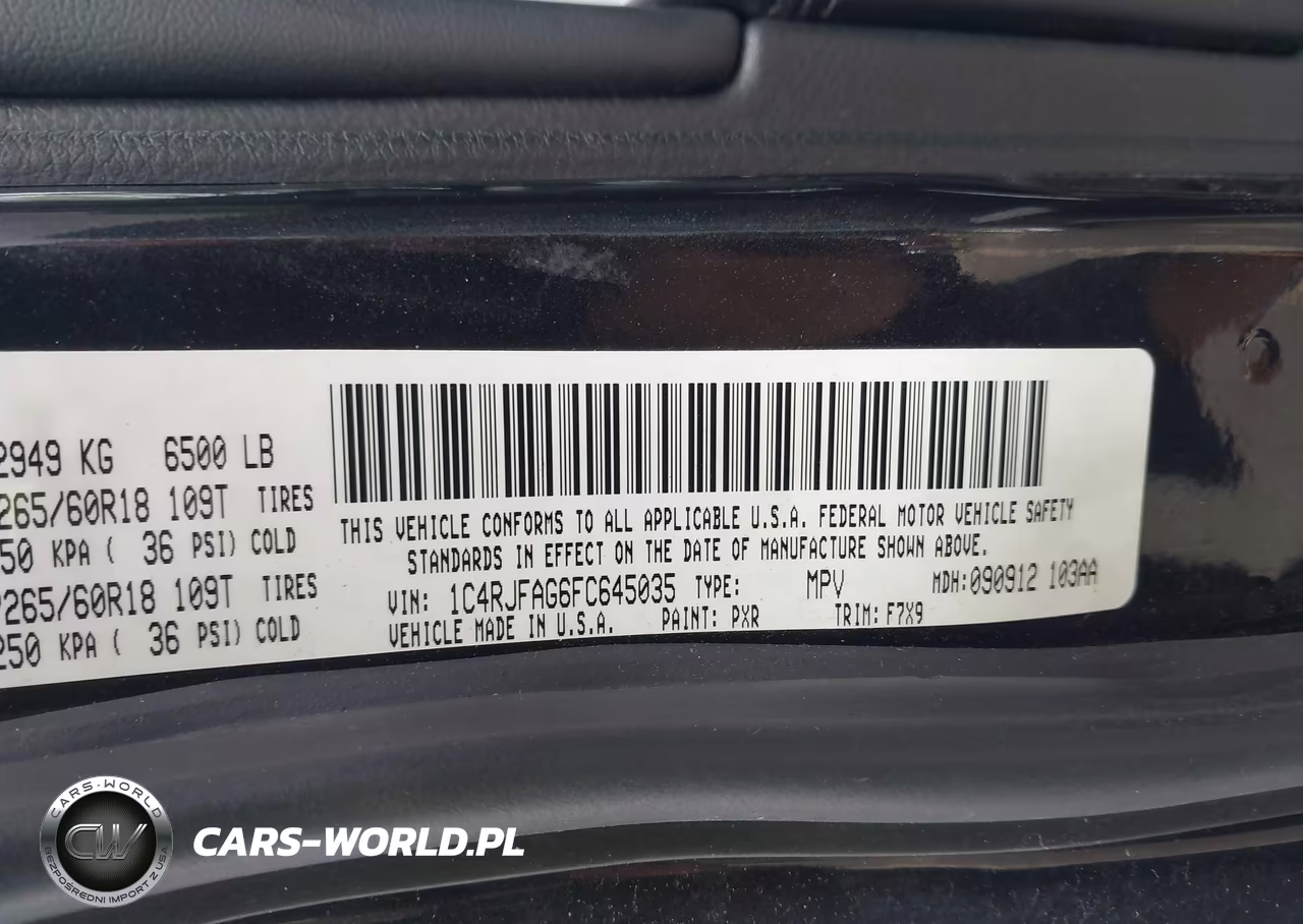 2015 Jeep Grand Cherokee Laredo VIN:1C4RJFAG6FC645035 - 9