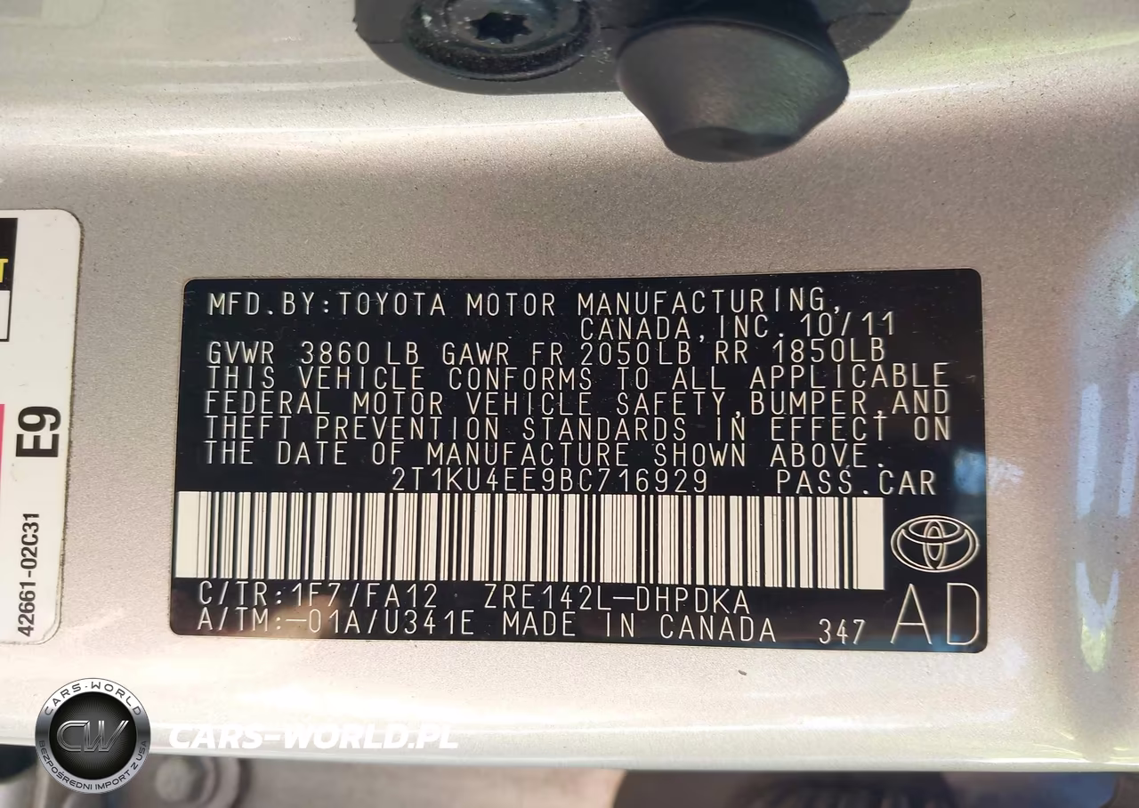2011 Toyota Matrix VIN:2T1KU4EE9BC716929 - 9