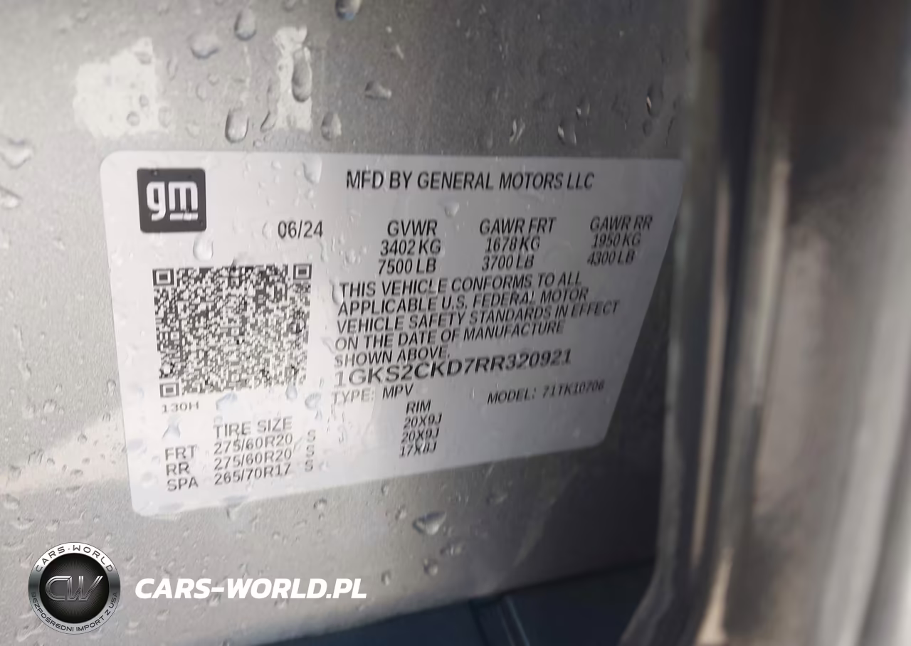 2024 GMC Yukon 4Wd At4 VIN:1GKS2CKD7RR320921 - 9