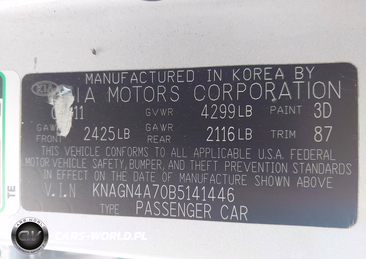 2011 Kia Optima Ex VIN:KNAGN4A70B5141446 - 9
