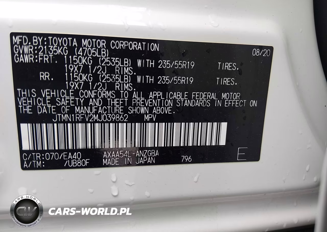 2021 Toyota Rav4 Limited VIN:JTMN1RFV2MJ039862 - 9