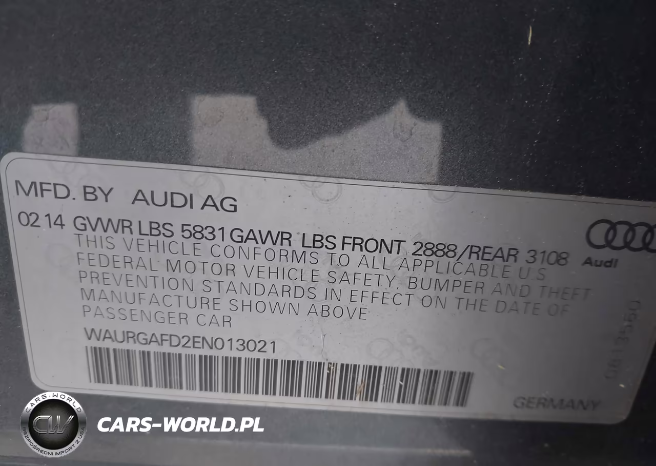 2014 Audi A8 L 3.0T VIN:WAURGAFD2EN013021 - 9