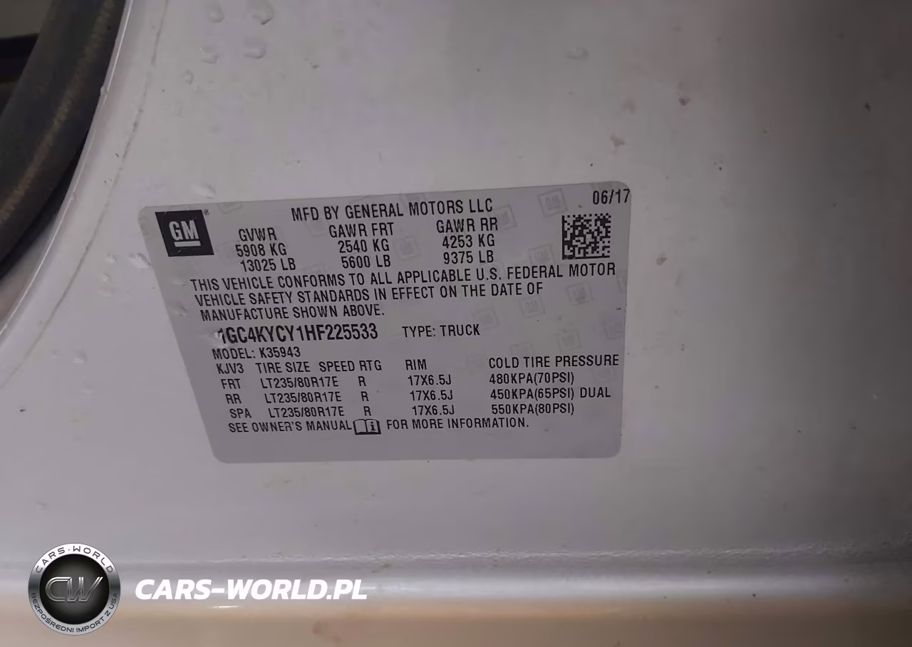 2017 Chevrolet Silverado 3500Hd Wt VIN:1GC4KYCY1HF225533 - 9