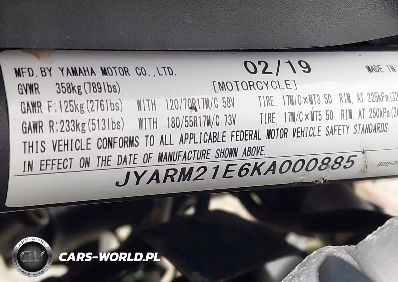 2019 Yamaha Xsr700 VIN:JYARM21E6KA000885 - 10