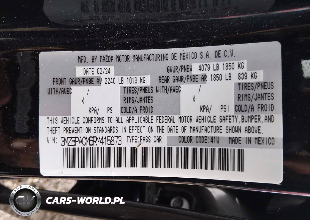 2024 Mazda Mazda3 2.5 S Preferred VIN:3MZBPACM6RM415873 - 9
