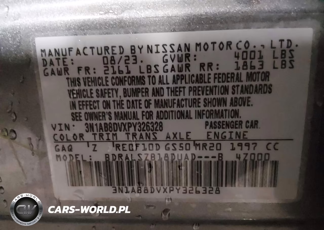 2023 Nissan Sentra Sr Xtronic Cvt VIN:3N1AB8DVXPY326328 - 9