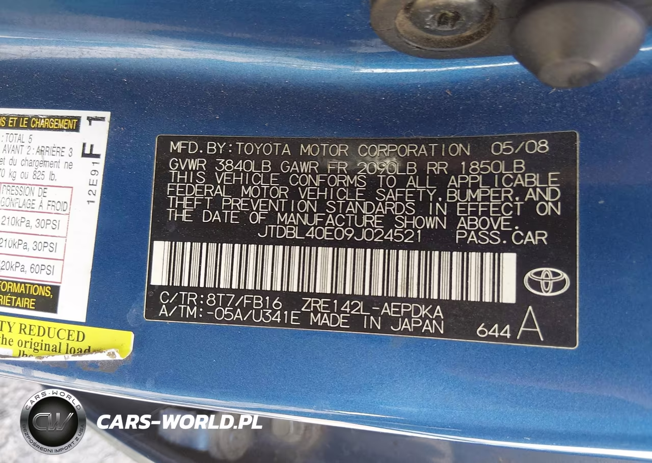 2009 Toyota Corolla VIN:JTDBL40E09J024521 - 9