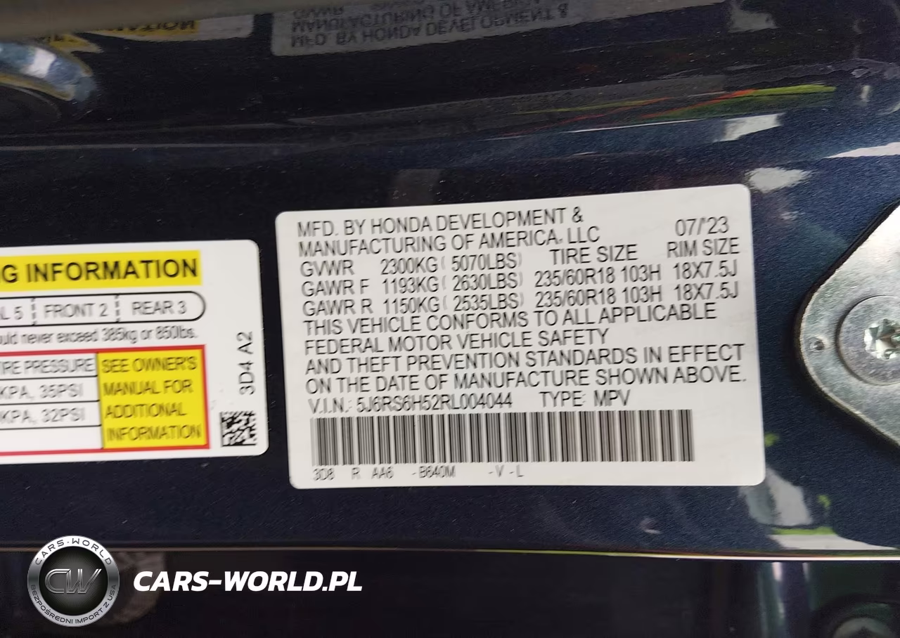 2024 Honda Cr-V Hybrid Sport VIN:5J6RS6H52RL004044 - 9
