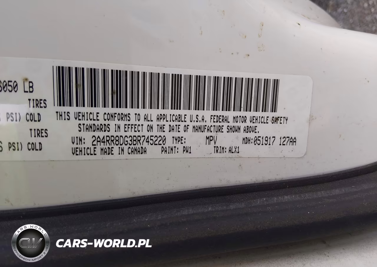 2011 Chrysler Town & Country Touring-L VIN:2A4RR8DG3BR745220 - 9