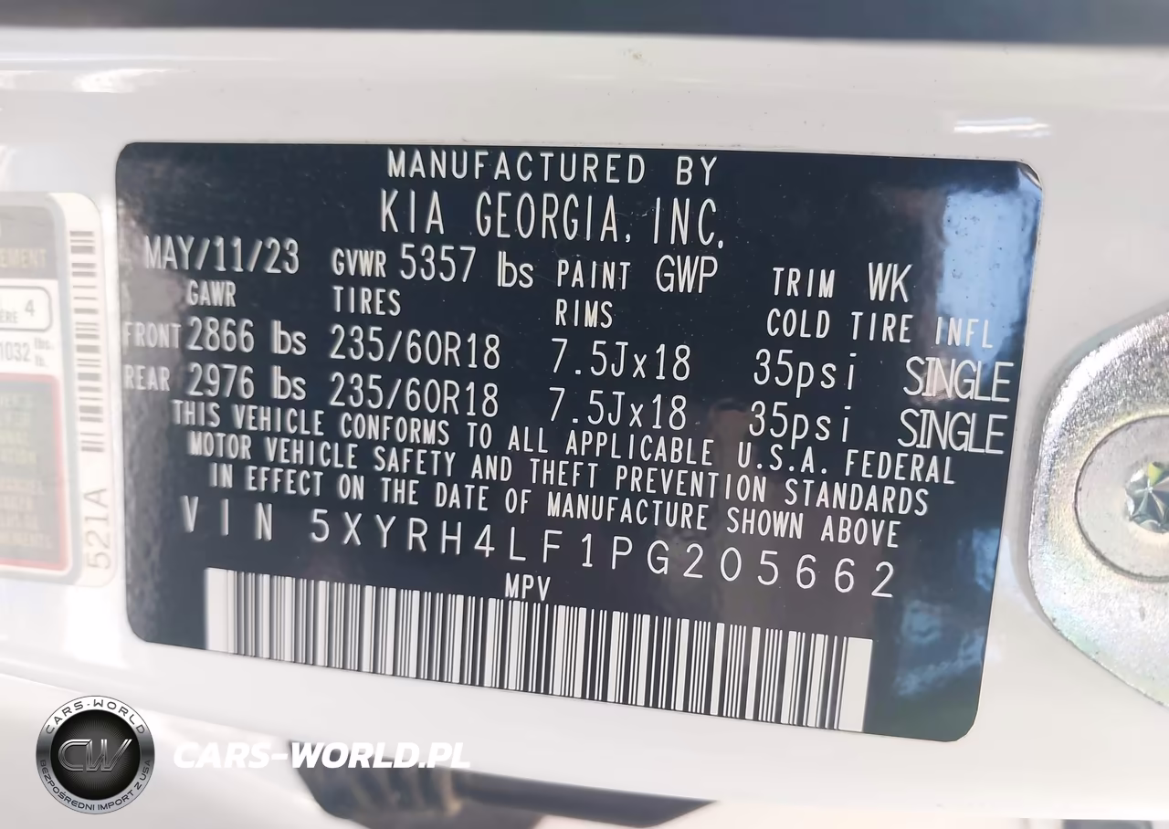2023 Kia Sorento Ex VIN:5XYRH4LF1PG205662 - 9