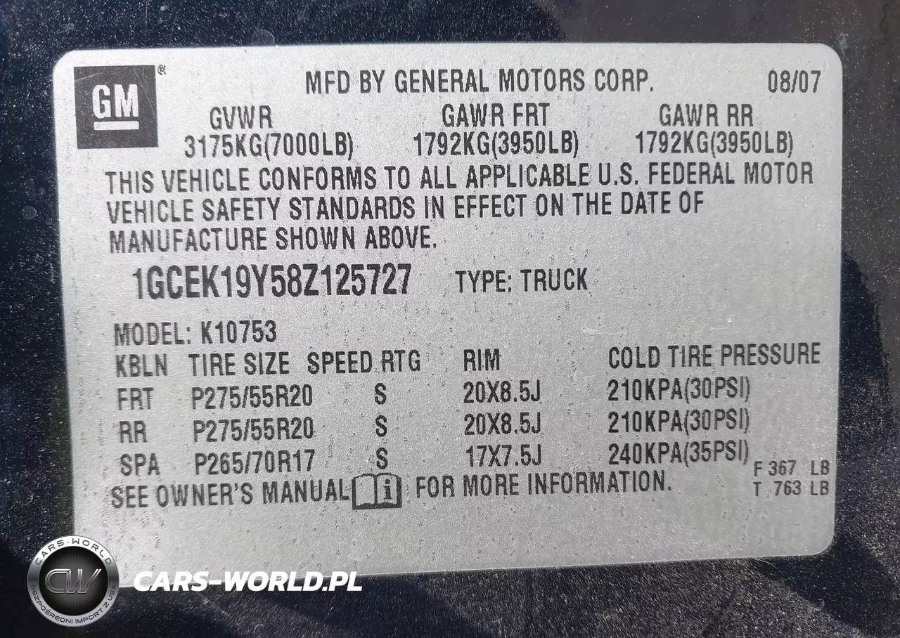 2008 Chevrolet Silverado 1500 Lt2 VIN:1GCEK19Y58Z125727 - 9