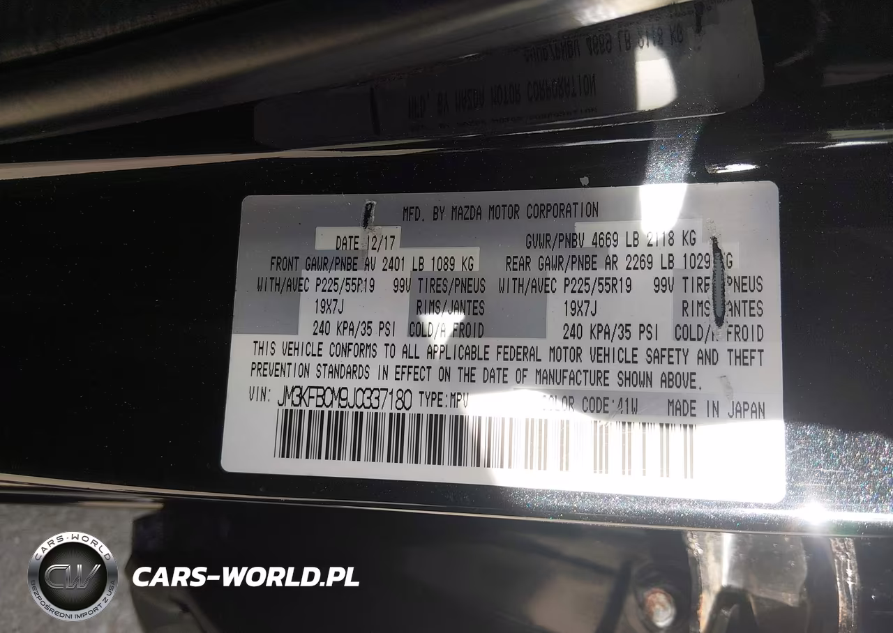 2018 Mazda Cx-5 Touring VIN:JM3KFBCM9J0337180 - 9