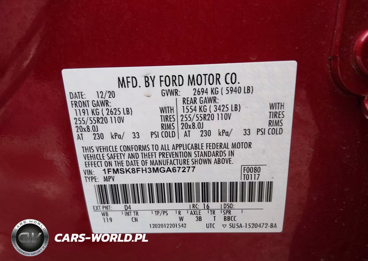 2021 Ford Explorer Limited VIN:1FMSK8FH3MGA67277 - 9