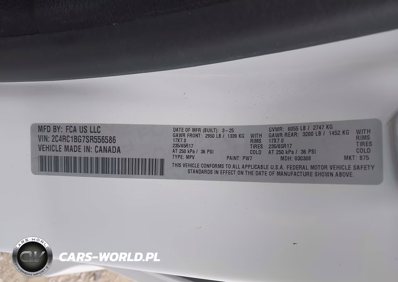 2025 Chrysler Pacifica Select VIN:2C4RC1BG7SR556586 - 9