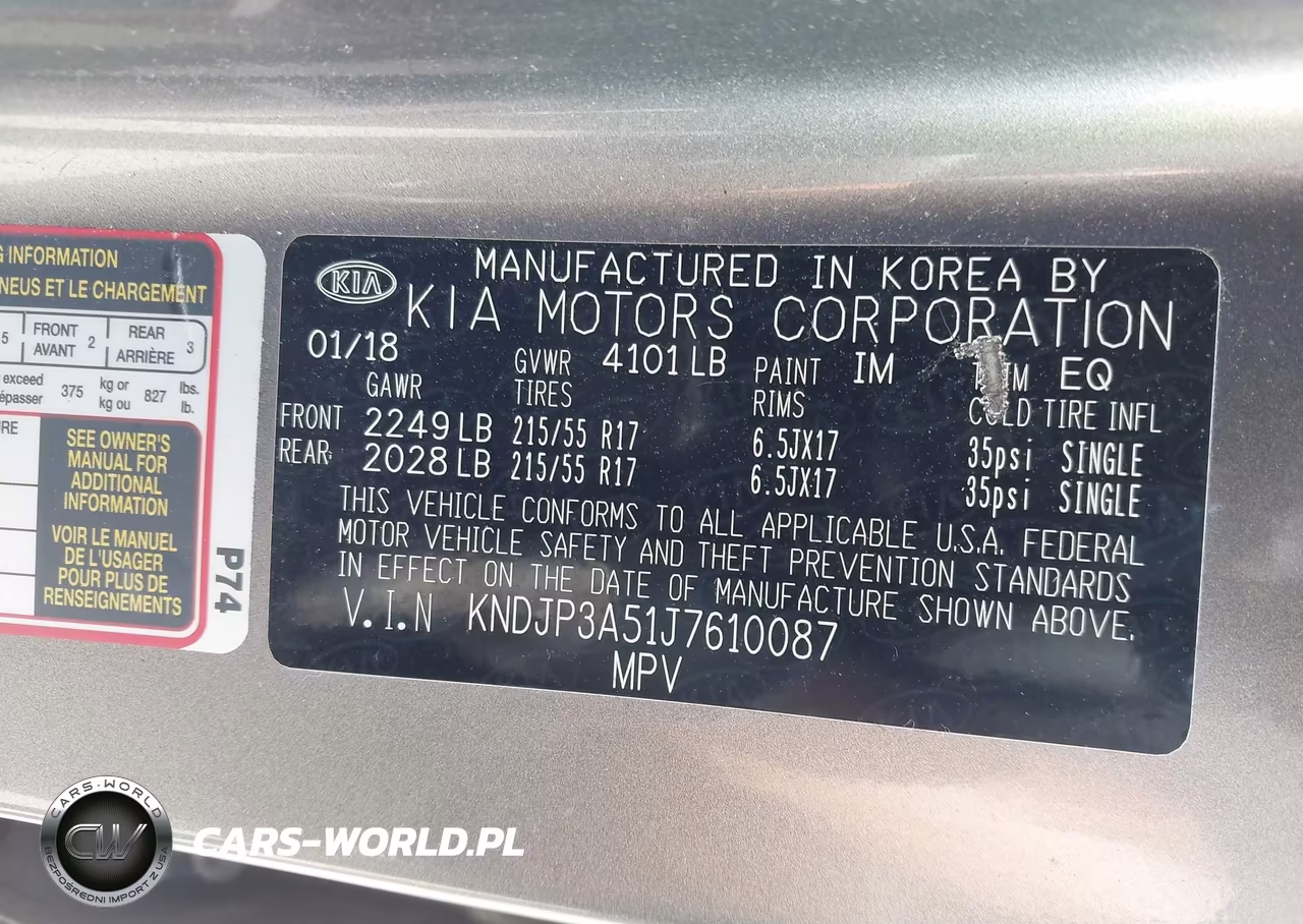 2018 Kia Soul + VIN:KNDJP3A51J7610087 - 9