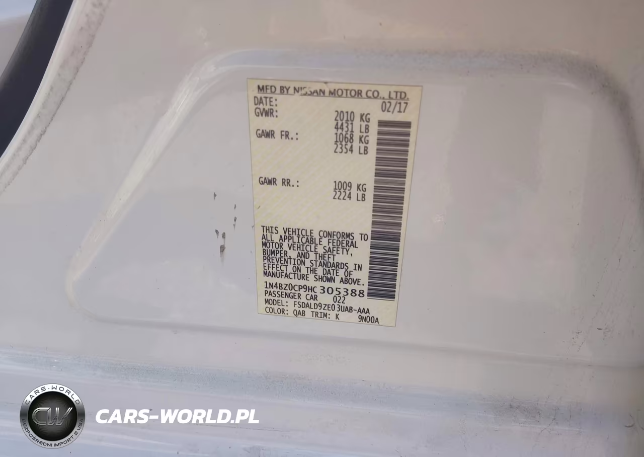 2017 Nissan Leaf Sv VIN:1N4BZ0CP9HC305388 - 9