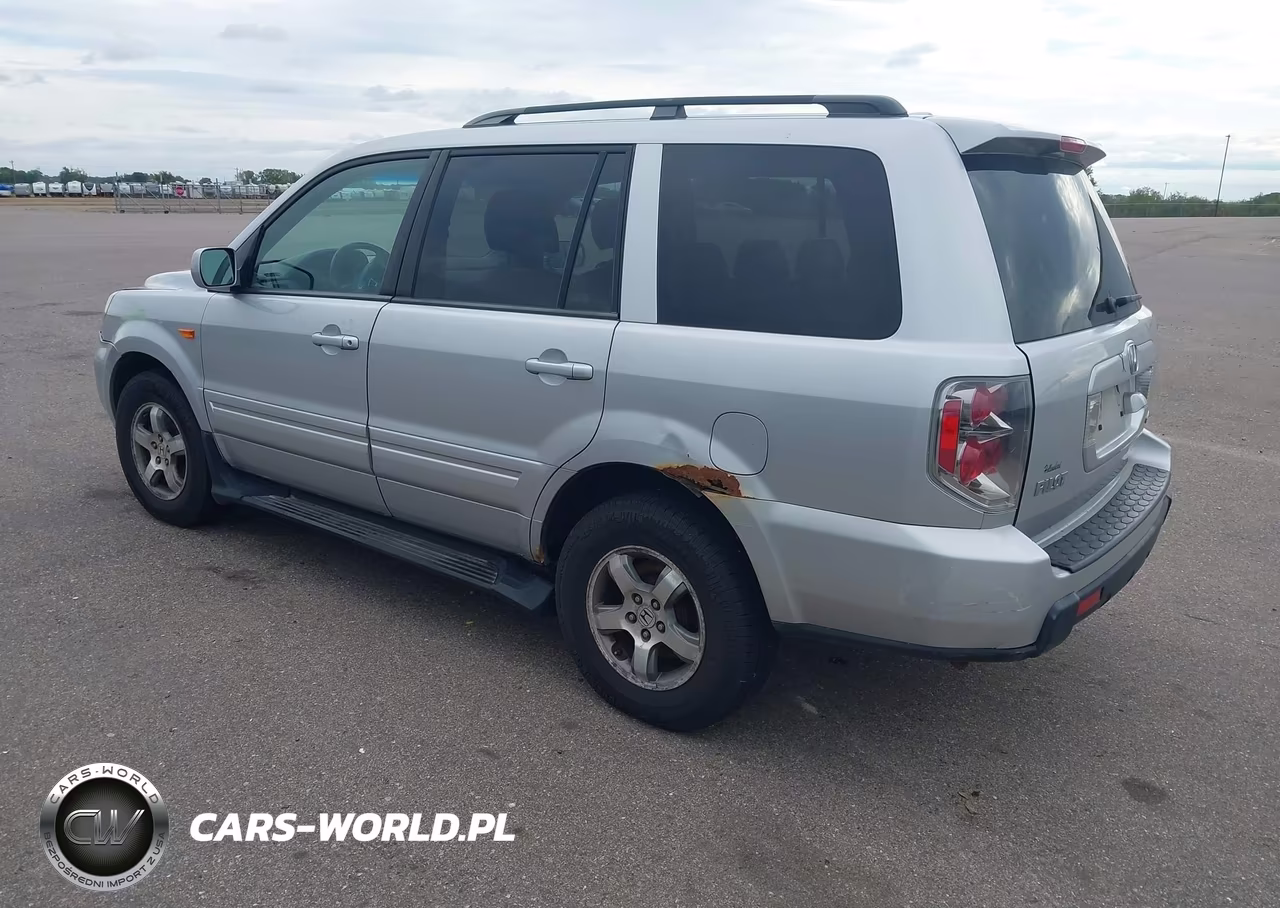 2007 Honda Pilot Ex-L VIN:2HKYF18797H516394 - 3