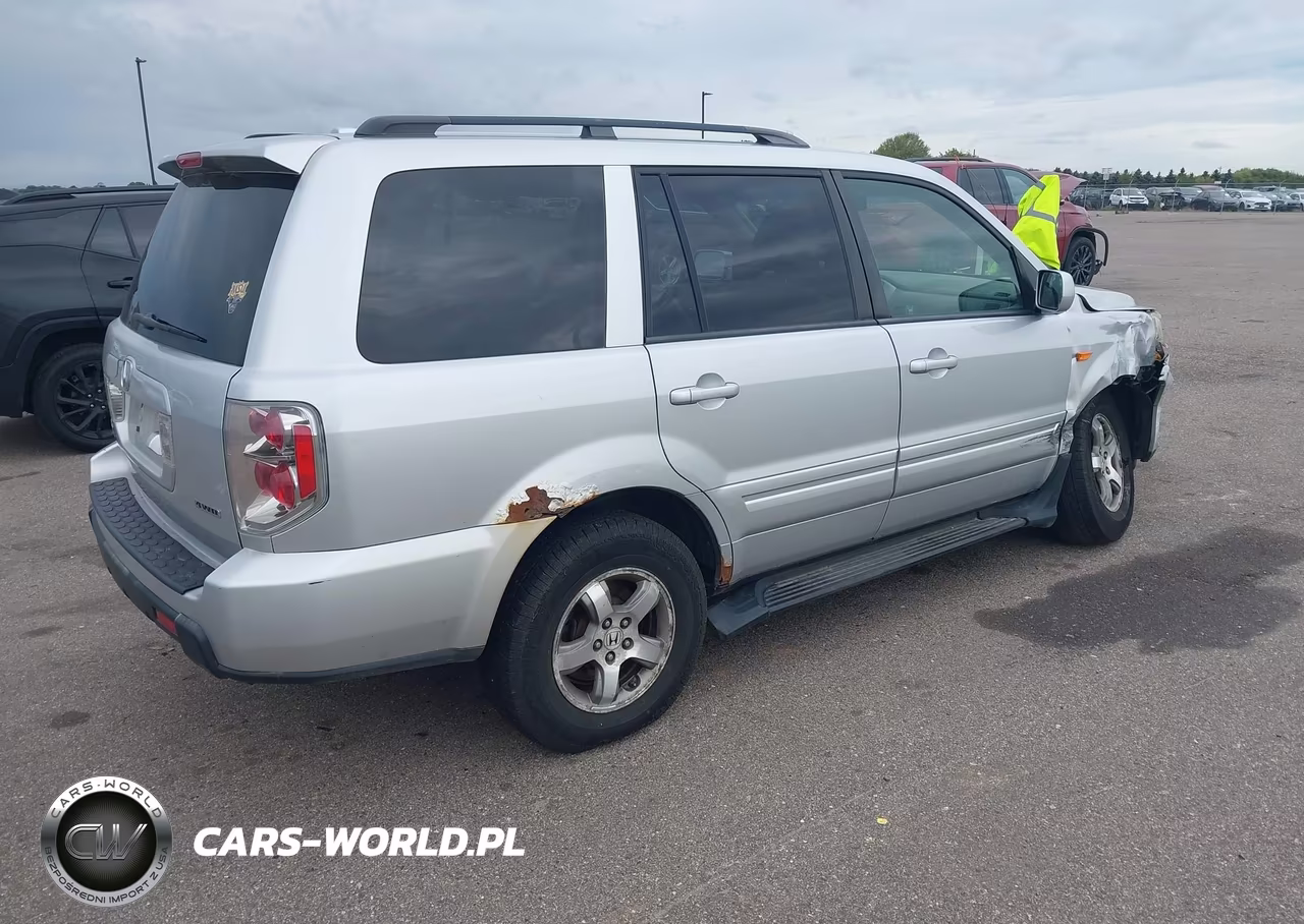 2007 Honda Pilot Ex-L VIN:2HKYF18797H516394 - 4