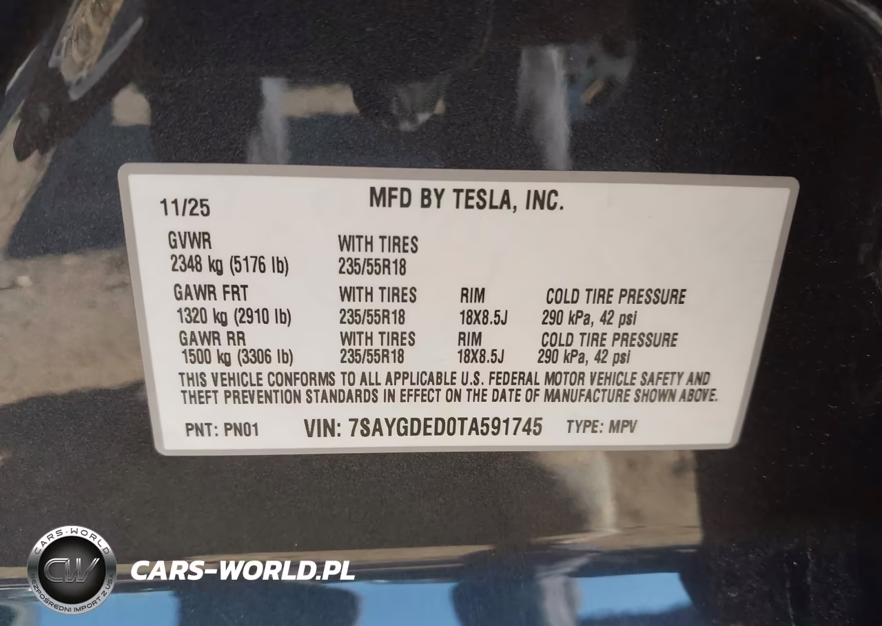 2026 Tesla Model Y Premium Rear-Wheel Drive-Rear-Wheel Drive VIN:7SAYGDED0TA591745 - 9