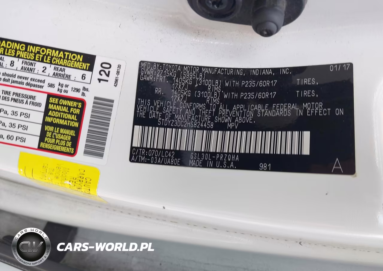 2017 Toyota Sienna Xle 8 Passenger VIN:5TDYZ3DC2HS824458 - 9