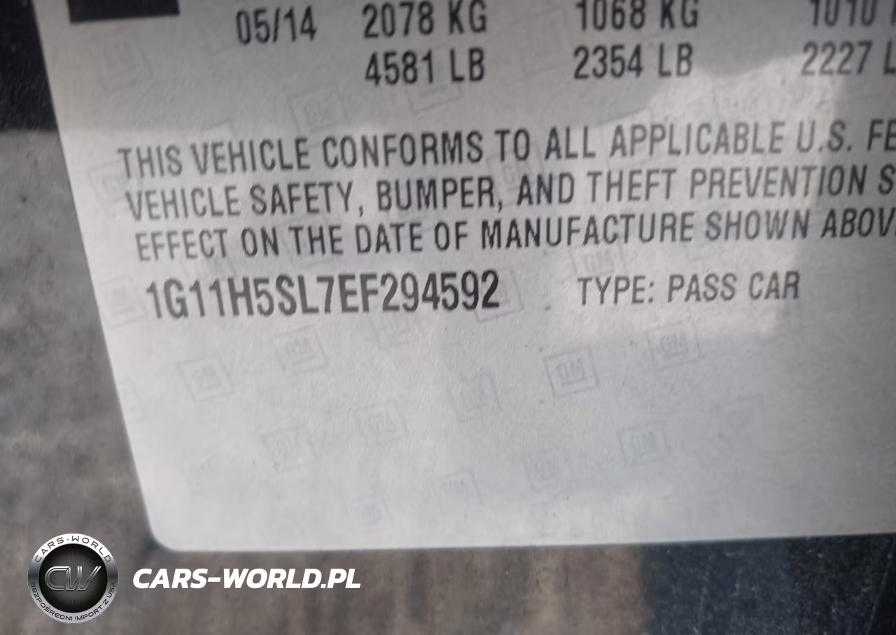 2014 Chevrolet Malibu 1Lz VIN:1G11H5SL7EF294592 - 9