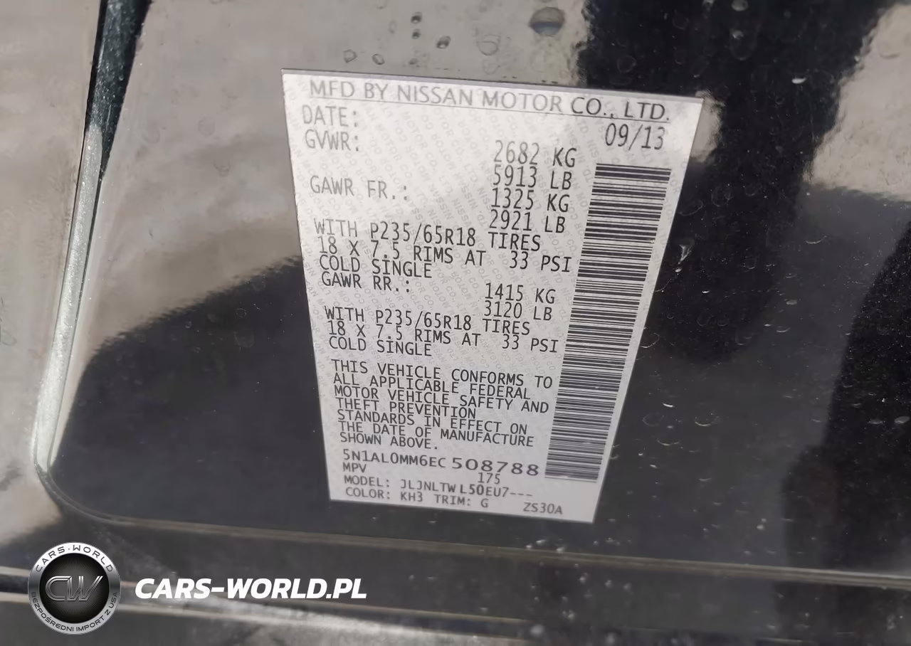 2014 Infiniti Qx60 VIN:5N1AL0MM6EC508788 - 9