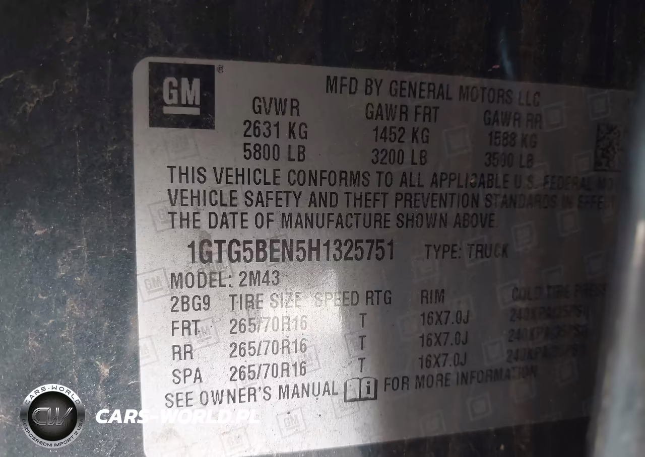 2017 GMC Canyon VIN:1GTG5BEN5H1325751 - 9