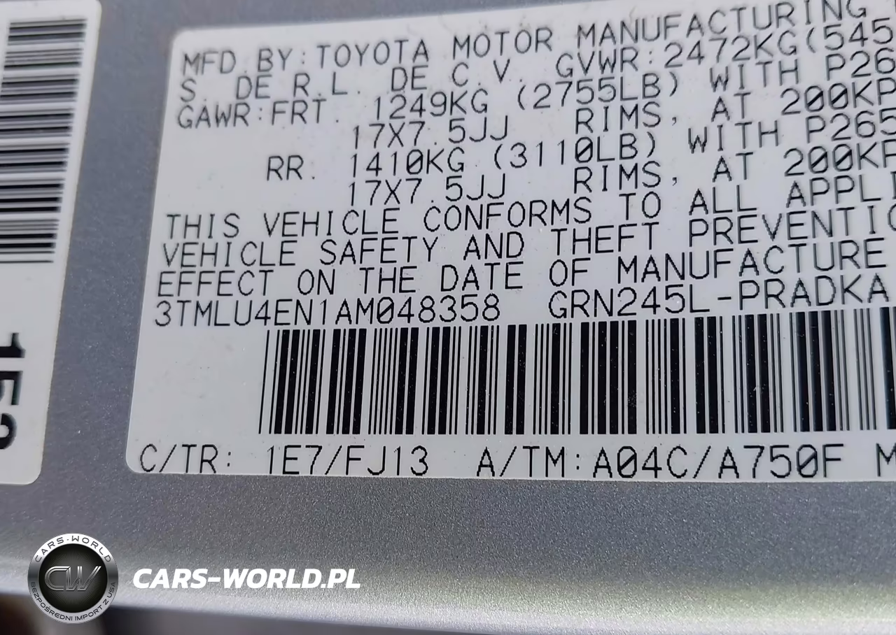 2010 Toyota Tacoma Base V6 VIN:3TMLU4EN1AM048358 - 9