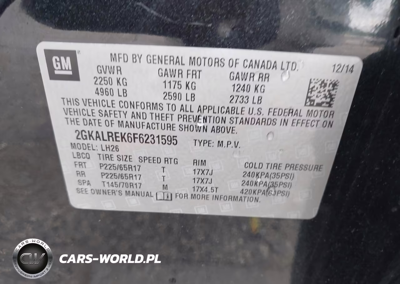 2015 GMC Terrain Sle-2 VIN:2GKALREK6F6231595 - 9