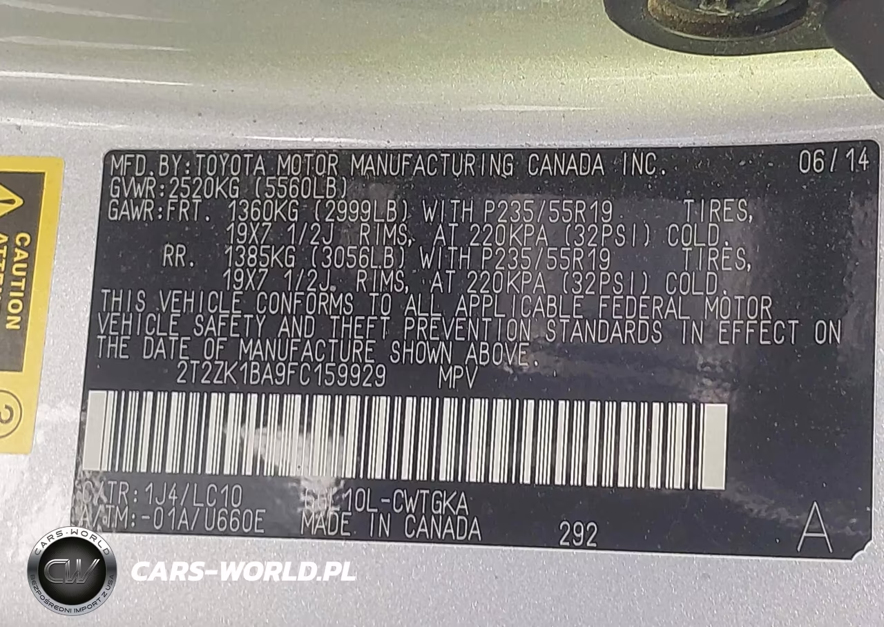 2015 Lexus Rx 350 VIN:2T2ZK1BA9FC159929 - 9