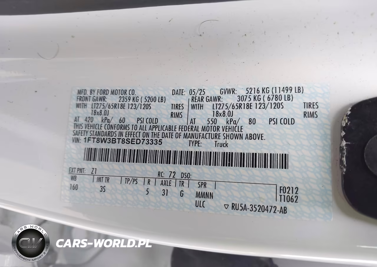 2025 Ford F-350 Xlt VIN:1FT8W3BT8SED73335 - 8
