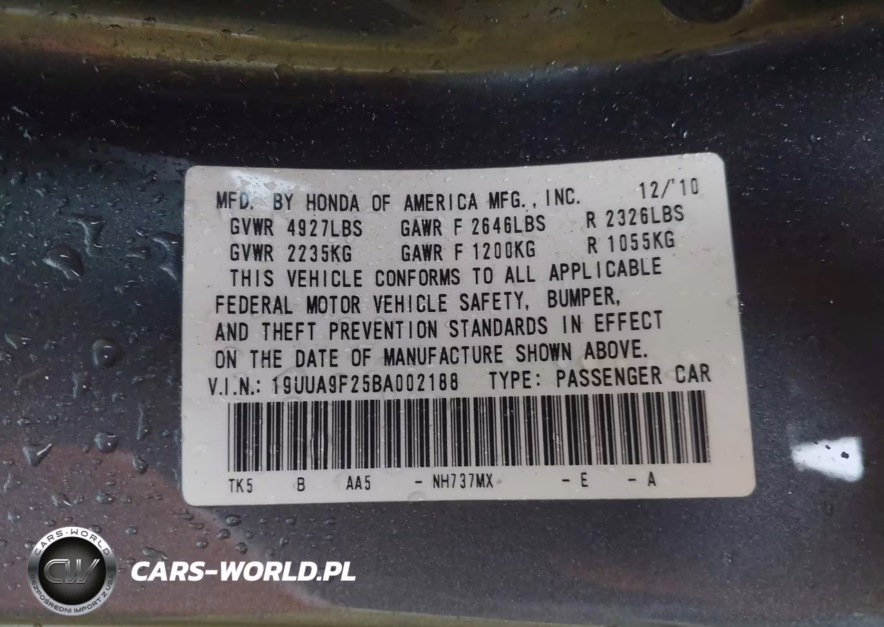 2011 Acura Tl 3.7 VIN:19UUA9F25BA002188 - 9