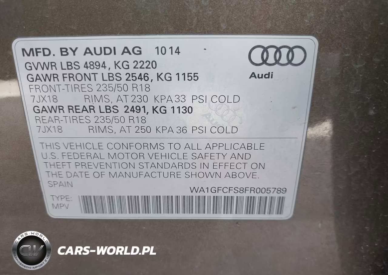 2015 Audi Q3 2.0T Premium Plus VIN:WA1GFCFS8FR005789 - 9