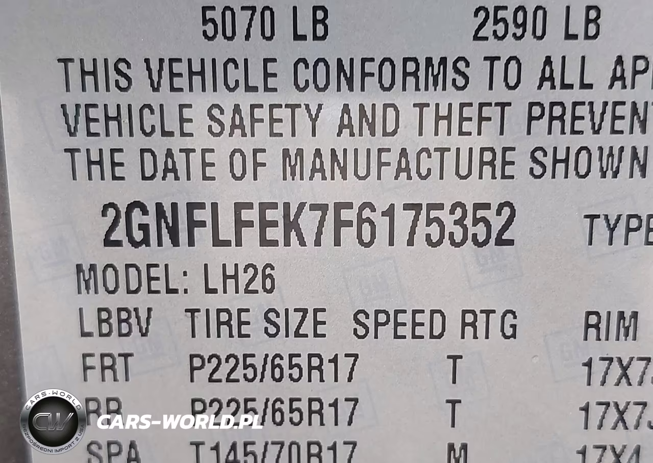 2015 Chevrolet Equinox 1Lt VIN:2GNFLFEK7F6175352 - 9