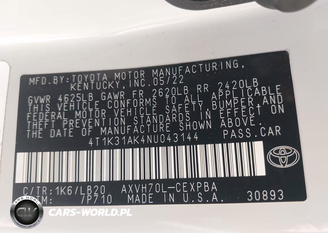 2022 Toyota Camry Xse Hybrid VIN:4T1K31AK4NU043144 - 9