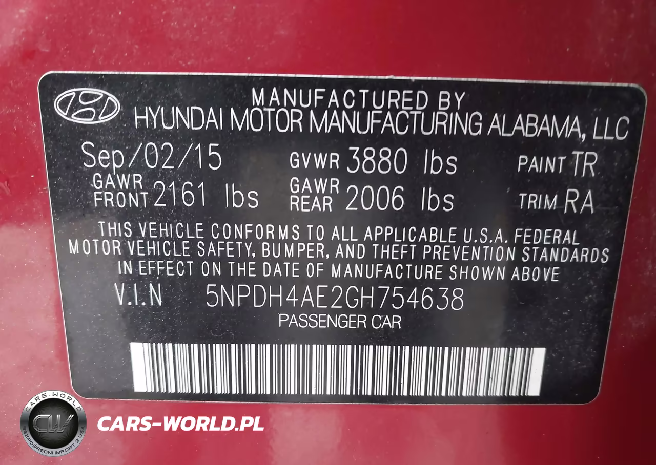 2016 Hyundai Elantra Se VIN:5NPDH4AE2GH754638 - 9